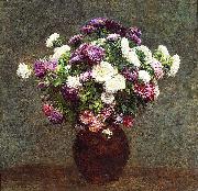 Asters in a Vase Henri Fantin-Latour